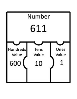 Place Value Number Value Puzzle Activity by Teaching Starts Here