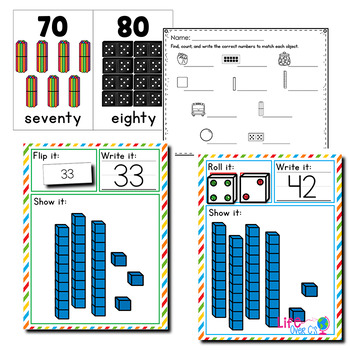 place value numbers 0 100 kindergarten math centers tpt