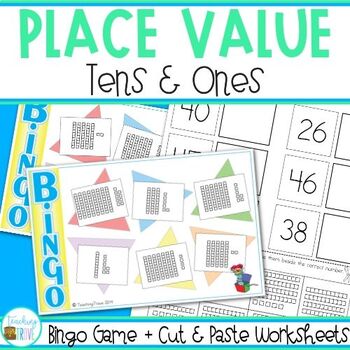 Place Value Worksheets and Game for Numbers 1 to 100 by Teaching Trove