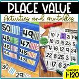 Place Value Numbers 1-120 Printables and Activities