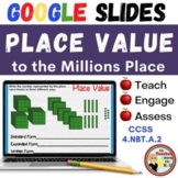 Place Value Numbers to 1 Million GOOGLE Slides - Digital P