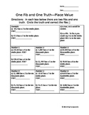Place Value One Fib and One Truth