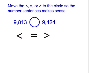 Preview of Place Value - Ordering Numbers Review Smart Board Activity