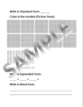 Preview of Place Value Organizer