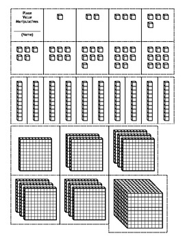 Preview of Place Value Pack - Base 10 Blocks