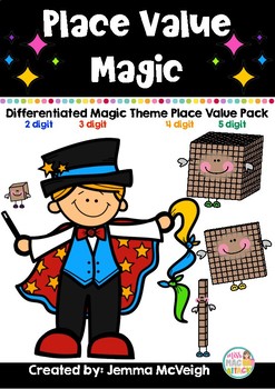 Preview of Place Value Pack -with Regrouping and Renaming - Magic Theme ~ Miss Mac Attack ~