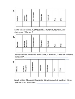 Place Value Packet by Room 206 | TPT