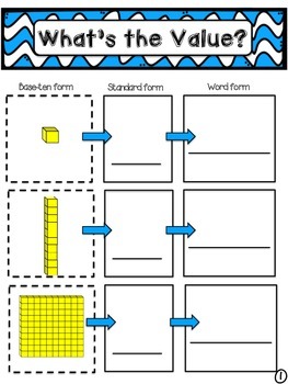 Place Value Packet - Common Core aligned - Primary Grades | TpT