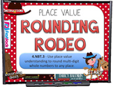 Place Value Partners: Rounding Rodeo PowerPoint Game FREEBIE