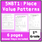 Place Value Patterns 5NBT1