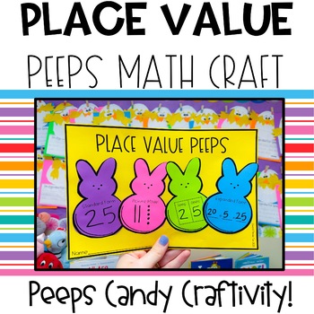 Preview of Place Value Peeps | Spring Math Craft