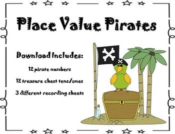 Preview of Place Value Pirate Math Center {FREEBIE}
