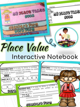 Preview of Place Value Interactive Notebook | Hundreds Tens and Ones
