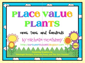 Preview of Place Value Plants {Smart Board Lessons}