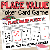 Place Value Poker Base Ten Card Game to Practice Comparing