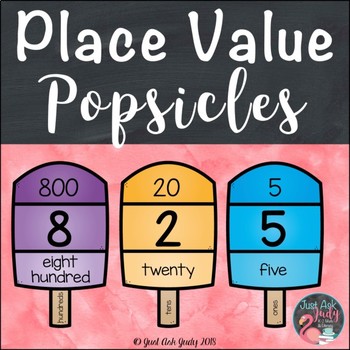 Preview of Place Value Popsicles Three-Digit Numbers