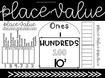 Preview of Place Value Poster Set and Interactive Pages