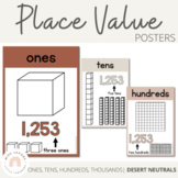 Place Value Posters | DESERT NEUTRAL | Boho Vibes Classroom Decor