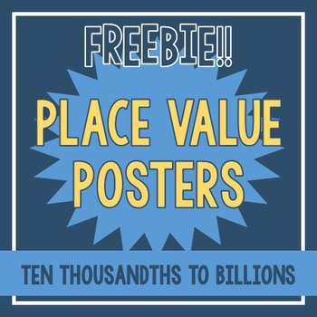 Preview of Place Value Posters - FREEBIE