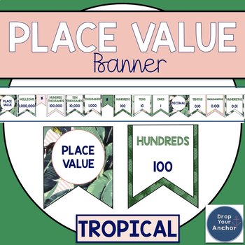 Preview of Place Value Posters  Tropical