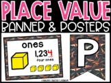 Place Value Posters and Banners | Dinosaur Classroom Decor