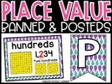 Place Value Posters and Banners | Peacock Classroom Decor