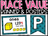 Place Value Posters and Banners | Sea Turtle Classroom Decor
