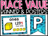 Place Value Posters and Banners | Sea Turtle Classroom Decor