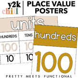 Place Value Posters for Math in Modern Retro Theme
