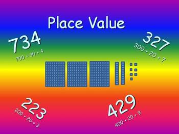 Preview of Place Value Power Point Lesson and Game (expanded notation, etc...)