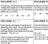 Place Value/Powers of 10 Challenge