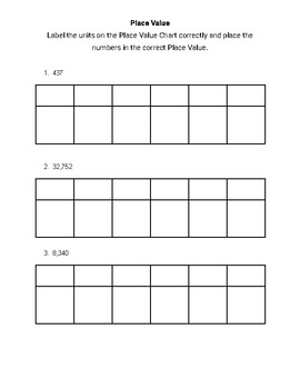 Place Value Practice by torie chappotin | TPT