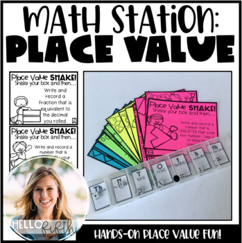 Preview of Place Value Practice Game with Dice
