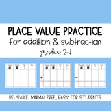 Place Value Practice Mats 