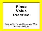 Place Value Practice (Part 1 Numbers to 4 digit & Part 2 N
