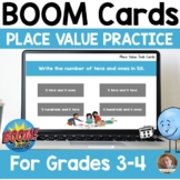 Place Value Practice SELF-GRADING BOOM Deck -Grades 3-4: S