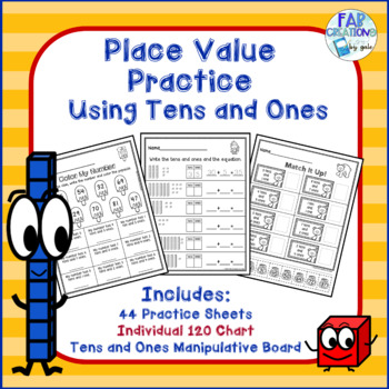Preview of Place Value Practice Using Tens and Ones