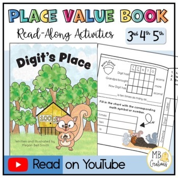 Preview of Multiply by Multiples of 10, 100, 1000 with Digit's Place Value Worksheets/Chart