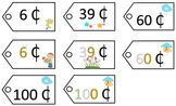 Place Value Price Tags - Spring Theme