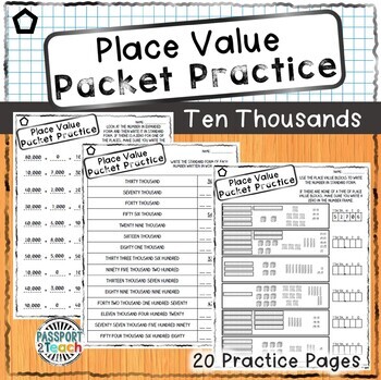 Preview of Place Value - Packet Practice - Ten Thousands