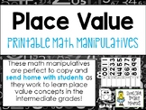 Place Value - Printable Math Manipulatives