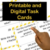 Place Value Printable and Digital Task Cards