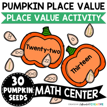 Place Value Pumpkins Center by Caffeinated and Creative | TpT