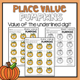 Place Value Pumpkins - Value of the Underlined Digit
