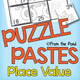 Place Value Puzzle Cut & Paste Worksheets