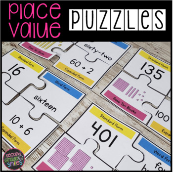 Place Value Puzzles by Second Grade Smiles | Teachers Pay Teachers