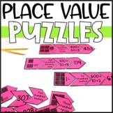 Place Value Puzzles Game and Math Center