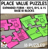 Place Value Puzzles - Monster Theme