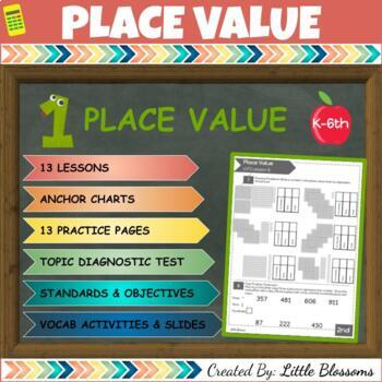 Preview of PLACE VALUE: Quizzes, Lessons, Practice & Vocabulary