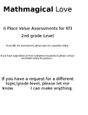 Place Value RTI Assessments -2nd grade level